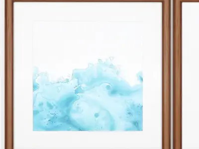 Art Frams 103- Teal Marble 1 3D model