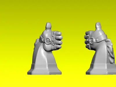 Chess knight statue - decor - 3D print 3D print model