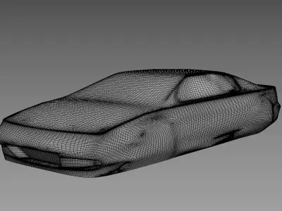 The silhouette of the car 2002 Lotus Esprit V8 3D print model