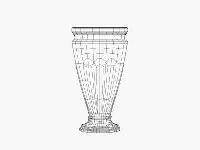 Square Garden Urn   3D model