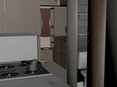 80s motorhome Low-poly 3D model