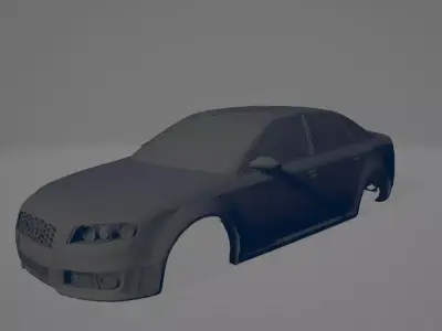 3D Printable RC Shell- German RS Sports Saloon  3D print model