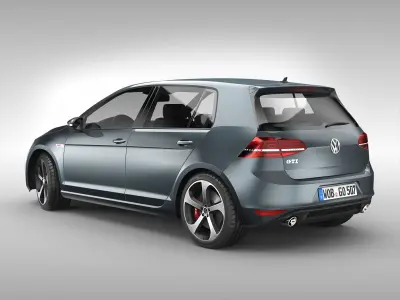 Volkswagen Golf GTI 2013 - 2017 3D model
