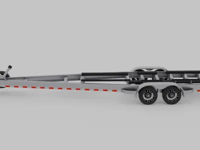Boat Trailer 3D model order