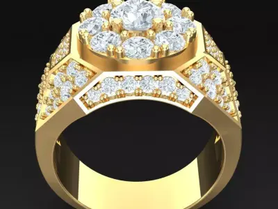 Luxury Men Rings Designs 6MR032 3D print model