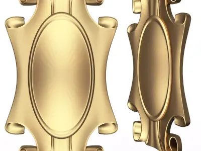 Cartouche 02 Low-poly 3D model