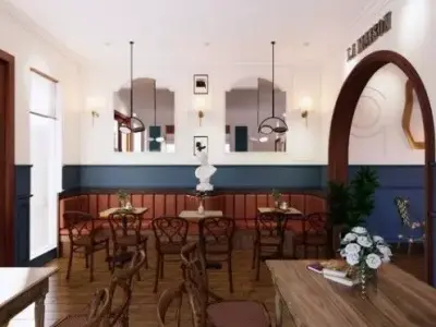 Interior  Coffee room Scene  3D model