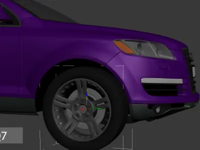 Audi Q7 Low-poly 3D model