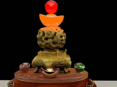 Chinese treasure bowel  3D model