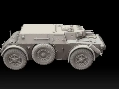 Battle Bus APC Tank Destroyer 3D print model