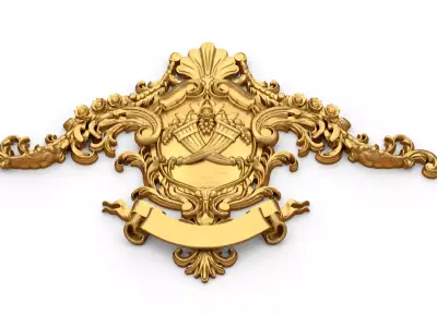 carved classic decorative ornament cnc 3d printing stl 65 3D model