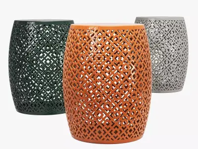 Zentique lorin garden stool 3D model