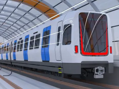 Stockholm metro station II 3D model