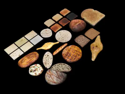 Breads Collection 3D model