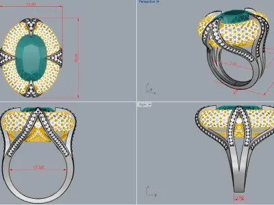 Queens Ring 3D print model