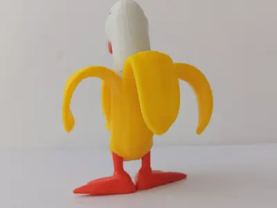 Duck head Banana body Duck banana MULTIPARTS 3D print model
