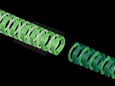 Wedding rings 014 3D print model