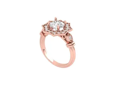 Wedding Ring  3D print model 37