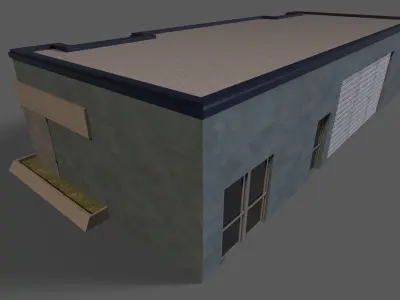 full building 1  Free low-poly 3D model