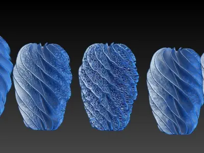 Decorative vases 3D print model buy