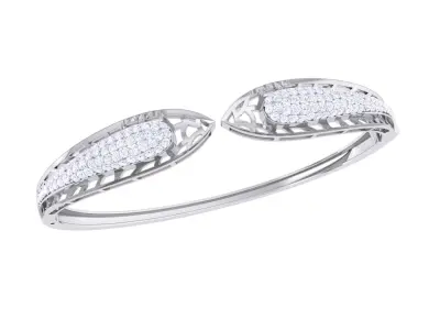 Ultra Vision Mesh Double Head Snake Jewelry  Diamond Bracelet 3D print model