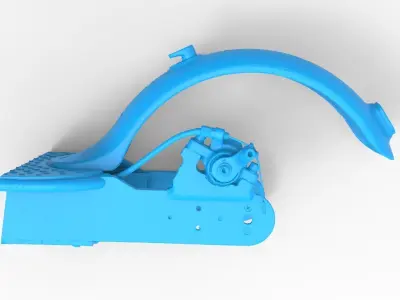 Xiaomi m365 electric scooter rear wheel mounting scan  3D print model