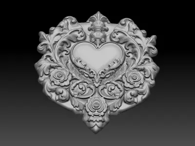 Bas relief Frame 240506 08 3D print model