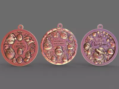 first christmas decor 3D print model