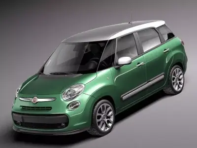 Fiat 500L Living 2014 3D model
