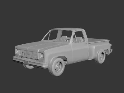 Chevrolet C10 1974 3D print model