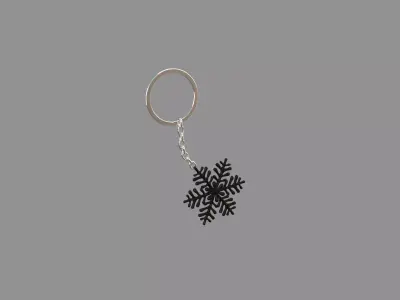  ice-star keychain BLACK 3D model