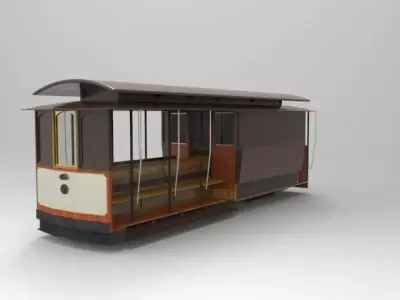 Cable Car Free 3D model