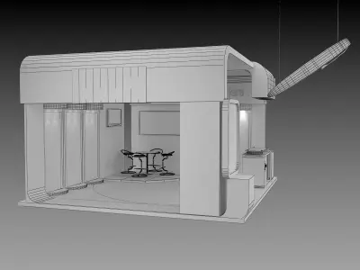  Booth Exhibition Stand a595a 3D model
