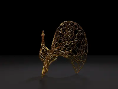 Decorative figurine peacock 3D print model