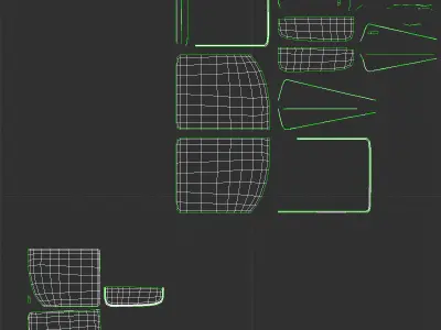 Sports Car Generic Rigged 3D model