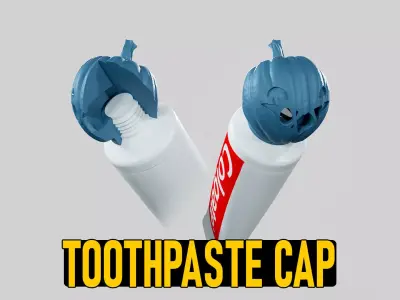 Pumpkin - Toothpaste Cup 05 STL 3D print model