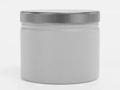 Universal Jar Container V1 - Product Packaging Low-poly 3D model