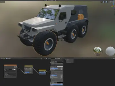 all-terrain vehicle Trekol Huskey 3D model