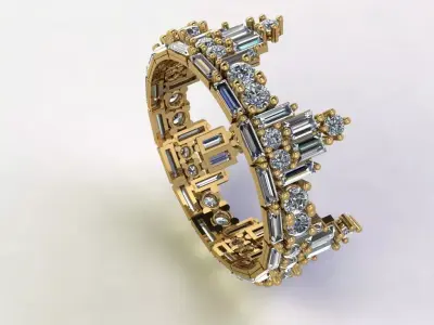 crown ring 3d  3D print model