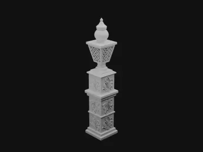 Decorative Pillar 3D model buy