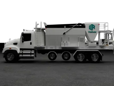 Volumetric Concrete Mixer Truck 3D Model  3D model