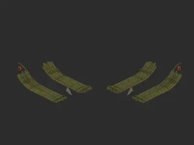 Game Transportation - Wood 3D model