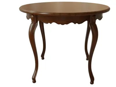 Classic wood table 1200 3D model