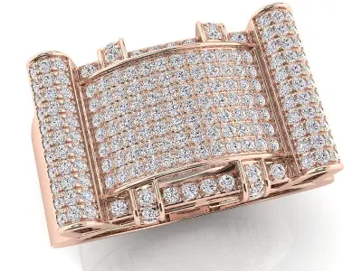 Bid fancy mans ring 3D print model