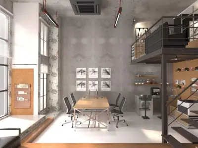 duplex apartment 3D model