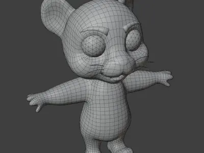 Cartoon Tiger Animated 3D Models Low-poly 3D model