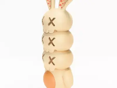 Bunny Kaws Style toy 3D print model