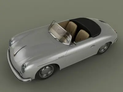 Porsche 356 A speedster 1957 3D model