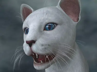 CATS-003 Rigged Cat 3D model