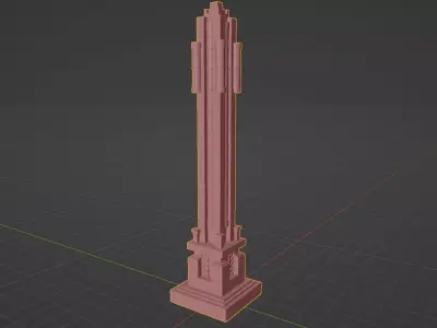 Obelisco Grande Historical Praca Civica Goiania Goias Brazil Free 3D model